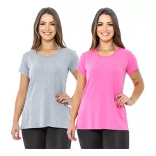 Kit 2 Blusas Femininas De Academia Veste Legging Do P Ao Eg