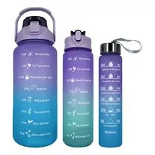 Juego De 3 Botellas Para Agua