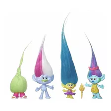 Trolls X 4 Colecciona-bles Hasbro B6557 Guy Diamante Troll