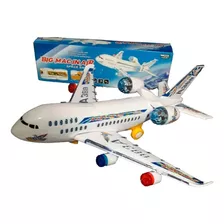 Brinquedo Infantil Avião Air Bus Airlines Flash C/ Luz E Som