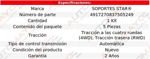 Jgo Soportes Goma Escape S Star F-250 8 Cil 4.6l Ford 97-01 Foto 2