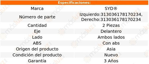 Kit Mazas Del C/abs Oldsmobile Lss 96/99 Syd Foto 2