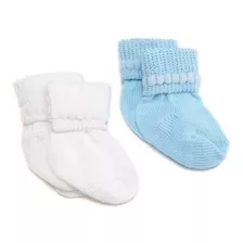 Jefferies Socks Rockabye Bootie 6 Pack Blancoazul