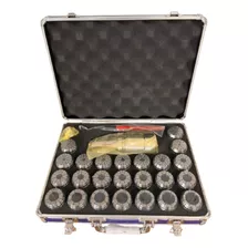 Jogo Pinças Er40 Com 24 Pçs Kit De 3 A 26 Mm Cone Bt40 Chave