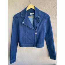 Jaqueta Jeans Escura Romântica Antix P