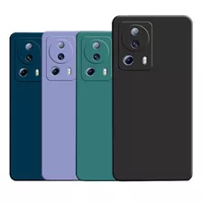 Capa Capinha Para Xiaomi 13 Lite Silicone Aveludado