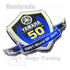 Adesivo Yamaha 50 Th Anniversary Resinado 02 Peças 