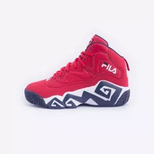 Tenis Fila Mb Rojo Retro Comodo Deporte Basket 1bm00510-616