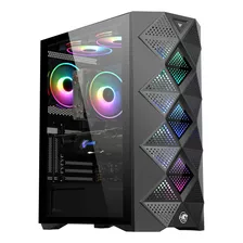 Gabinete Gamer Ithnan Argb Vidro Temperado Preto - Draxen