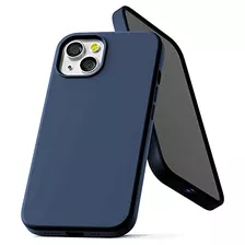 Funda Para iPhone 13 Azul Marino Silicon Liquido-021