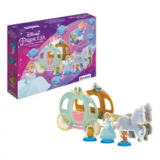 Brinquedo Infantil Blocos Montar Playset Carruagem Cinderela