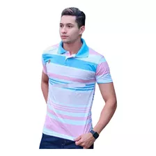 Camisa Polo Listrada Masculina