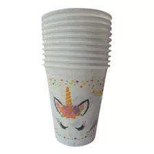 Vaso Descartable Unicornio X 10 Unidades