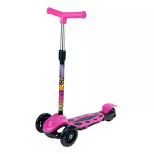 Patinete Radical Power Rosa Ajustável Resistente Infantil