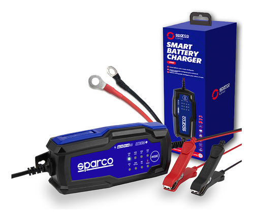 Cargador Baterías Auto Moto Sparco12v Protección Inteligente