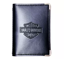 Porta Documentos P Harley Davidson Em Couro Eco 