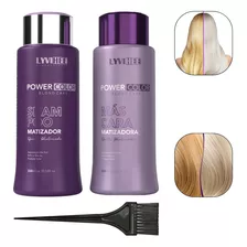  Kit Shampoo E Máscara Matizante Lyvihee Efeito Platinado