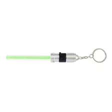 Llavero Yoda Diseño Sable Con Luz Led