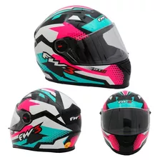 Capacete Fechado Feminino Fw3 Linha Gt