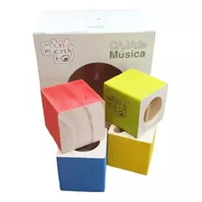 Kit Instrumentos Musicales Cubos X4 Sonajero Guitarra Madera