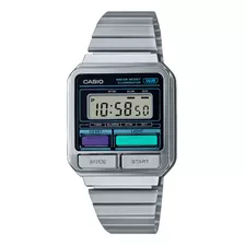 Reloj Plateado Digital Casio Vintage A120we-1adf Para Hombre