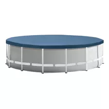 Pileta Estructural Redondo Intex 26726 Con Capacidad De 16805 Litros De 457cm De Largo X 457cm De Ancho De 457cm De Diámetro Gris Claro Diseño Mosaico