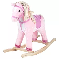 Patty The Pony Ride On Pelo Y Cola De Algodón, Rosa