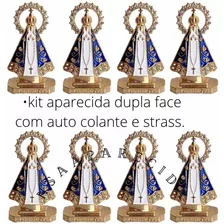 Kit 10 Imagem Nossa Senhora Aparecida Miniatura Para Mesa Pq