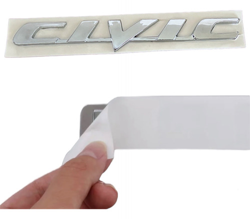 Emblema Letras Civic Y Tapones Vlvula Modelos 2006-2014 Foto 3