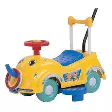 Carro Montable Push Car Mytoy Elefante De Baston Sonido Color Amarillo