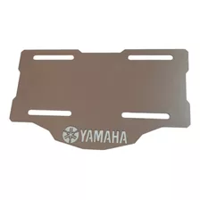 Porta Placa Moto De Lujo En Acero Inoxidable Con Logo