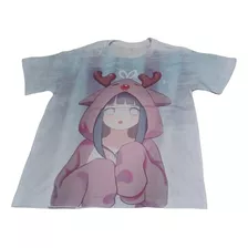 Camisa Camiseta Infan.til Naruto Hinata Hyuga Queima Estoq