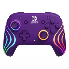 Control Inalámbrico Purpura Afterglow Rgb Nintendo Switch