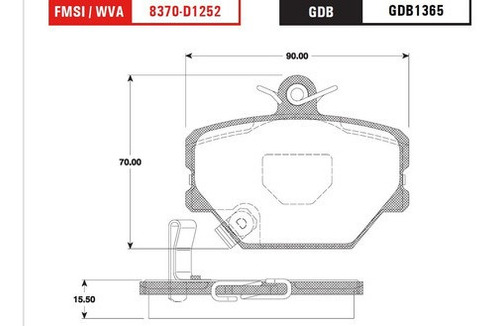 Balata Delantera Low Trwp Smart Fortwo 2011 Foto 2