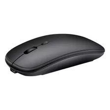 Mouse Sem Fio Recarregável Silencioso Bluetooth Ergonômico Cor Versão Aprimorada De Modo Duplo 221b (preto Fosco)