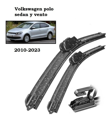Volkswagen Vento Y Polo Sedan 2010-2017 Plumillas Delanteras Foto 2