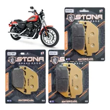 Kit Pastilha Freio Sinter Diant/tras Stona Hd Sportster 883r