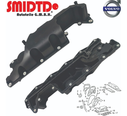 Tapa De Punterias Volvo S80 6l 3.2l 2007-2012 Foto 3