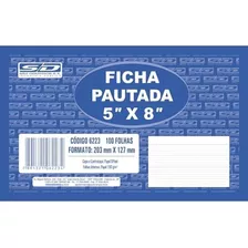 Ficha Pautada 5 X 8 São Dmingos 100 Fls 150g