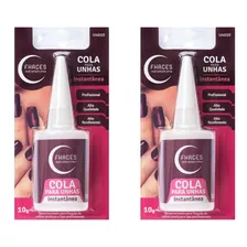 Kit 2 Colas Para Unha Postiça Fhaces 10g Profissional