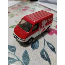 Camioneta A Escala 1/64 Ford Transit Matchbox Coca Cola