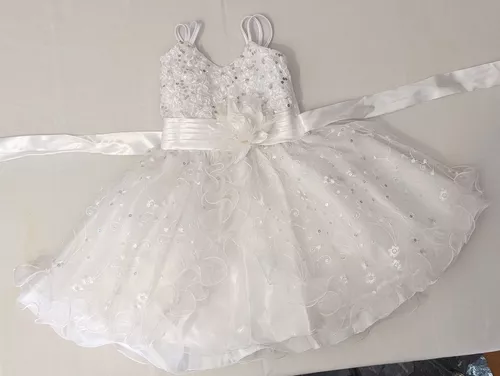 Tercera imagen para búsqueda de vestido de bebe blanco