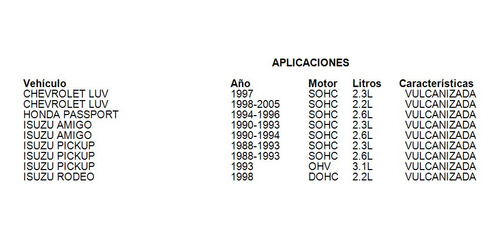 Balatas Tambor Rodeo Fritec 1996 2.6l Vulcanizada Isuzu Foto 2