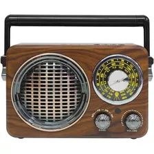 Radio Retro Vintage Bluetooth Usb Portátil Parlante Am Fm