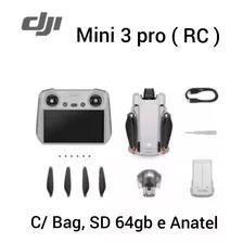Dji Mini 3 Pro ( Rc ), Câm. 4k Gps, C/ Bag, Sd 64gb, Anatel.