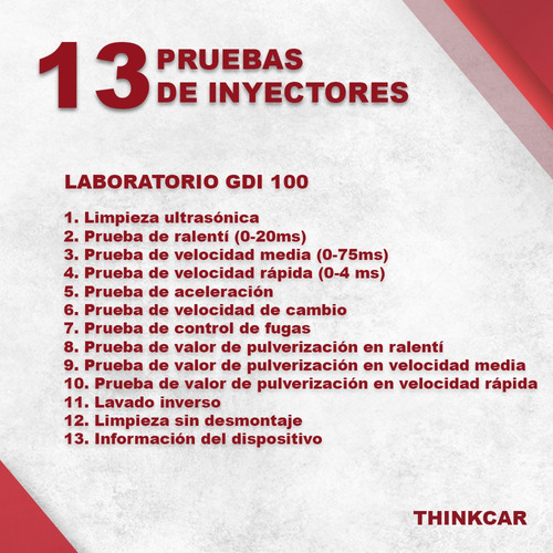 Limpiador Y Probador De Inyectores, Gdi-100 Thinkcar Foto 3