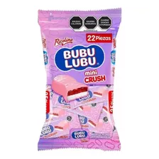 Bubulubu Mini Crush Cobertura Sabor Fresa Bolsa Con 22 Pzas