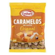 Embaré Bala De Caramelo De Leite Baunilha Original Pacote 660gr
