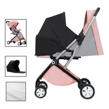 Carriola Carreola Bebe 2en1 Plegable De Baston Cuna Premium