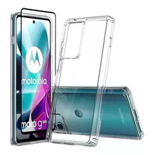 Funda Transparente Para Moto G200 + Protector De Pantalla 